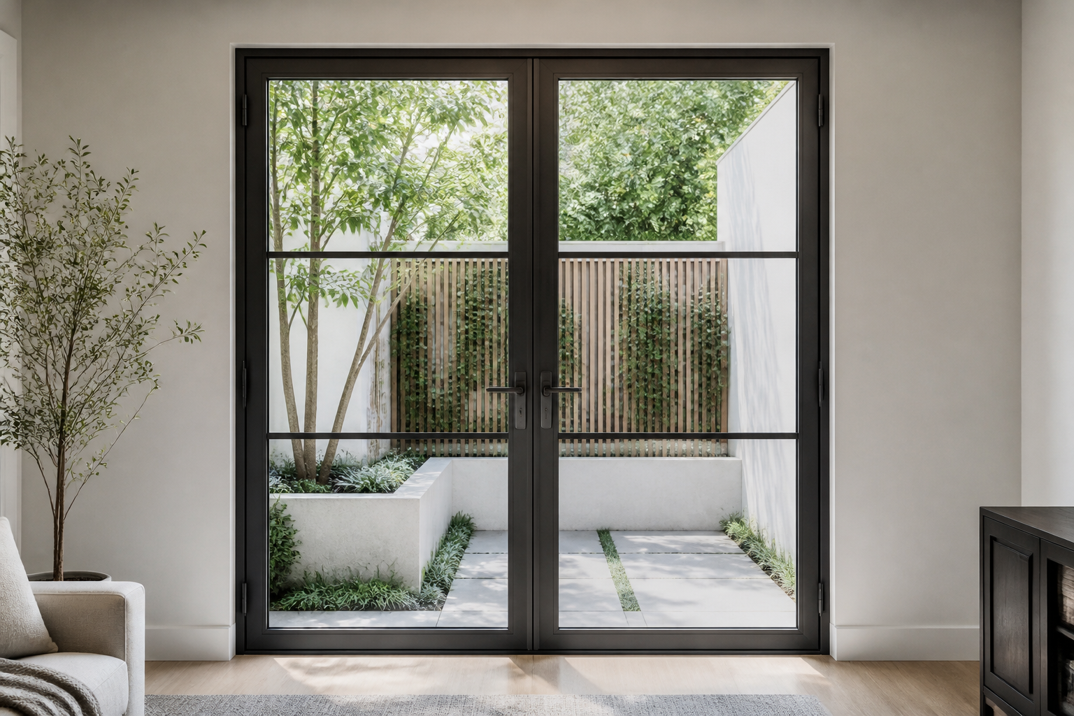 VLX 100 Double Swing / French Door in Margate, FL | Sightline Windows & Doors Margate - detail 6